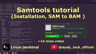 Samtools | Install | SAM to BAM conversion | #bioinformatics #biology #tutorial #alignment