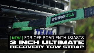 Rhino USA - Ultimate 3" Recovery/Tow Strap | Pre-Roll
