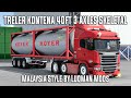 ETS2 Treler Kontena 40ft 3 Axles Skeletal Malaysia Style by Luqman Mods [ PREVIEW ] 1.44v