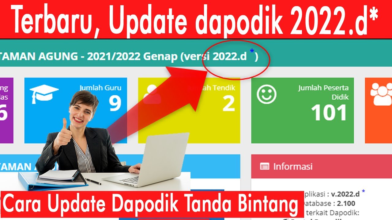 Cara Update Atau Pembaruan Aplikasi Dapodik 2022.d* Tanda Bintang - YouTube