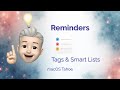Reminders on Mac: Smart Lists & Tags Workflow (macOS Tahoe)
