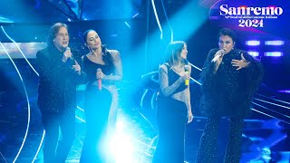 Sanremo 2024 - Ricchi e Poveri con Paola & Chiara cantano "Sarà perché ti amo"/"Mamma Maria"