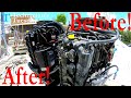 Cleaning An Outboard Engine!