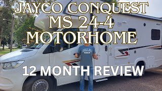 JAYCO CONQUEST MS 24-4 MOTORHOME - 12 MONTH REVIEW