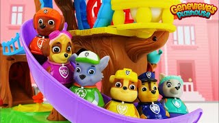Weeble Toy Treehouse featuring Paw Patrol Weebles!
