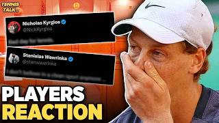 Player Reactions to Sinner 3 Month Ban | Tennis News