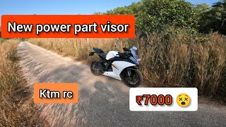 ktm rc power part visor | malayalam #ktmkerala #ktmrc390 #ktmrc200