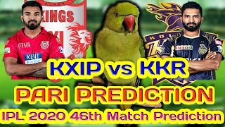KXIP vs KKR | 46th MATCH PREDICTION | DREAM11 IPL 2020 | PARI PREDICTION