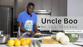 UNCLE BOO IN THE KITCHEN // Pregnancy Gists