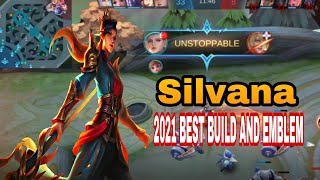 SILVANA BEST 2021 BUILDS AND EMBLEMS | MOBILE LEGENDS
