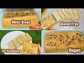 Millet Bread Recipe | Gluten Free jowar bread recipe | No knead millet bread recipe | Millet recipes