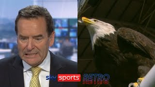 Jeff Stelling mistakes the Crystal Palace eagle for a pigeon