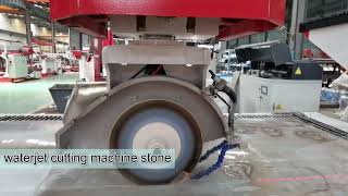 Hualong Machinery HKNC-650j 5 Axis cnc sawjet Bridge Saw and waterjet stone cutting machine