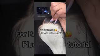 lace front wig pluck tutorial for beginners #worldnewhair #preplucked #wigtutorials