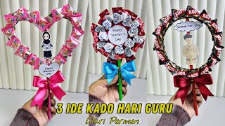 3 IDE KADO HARI GURU || Kreasi Kado Hari Guru Dari Permen || Teachers Day Gift Idea