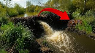 Beaver Dam Collapse – So Much Water Behind It!