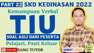 [part 22] WAJIB TAHU !! 10 Soal Asli Kemampuan Verbal | TIU SKD Kedinasan 2022