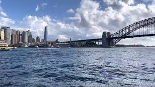 Sydney Opera house and harbour bridge Ferry view 悉尼歌剧院海港大桥