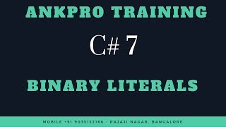 C# 7 Chapter 2: Binary literals