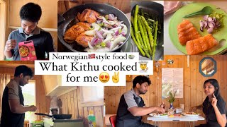 Day-5 | What kithu cooked for me in cottage🛖😍 Norwigen style food🍲✌️😍