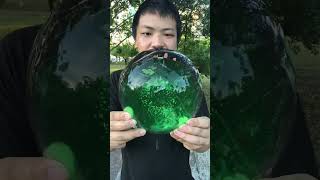 Do you like huge green ball so beautiful 😋😋♥️♥️ #iceboy #funny #youtubeshorts