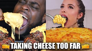 WHEN MUKBANGERS TAKE CHEESE TOO FAR! (compilation)