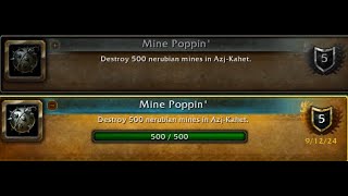 How To Get The Mine Poppin' Achievement! (Azj-Kahet)