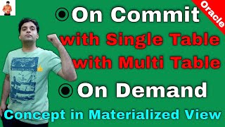 Refresh triggers ON Commit and ON Demand in materialized view