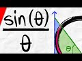 Proof: Limit of sinx/x as x approaches 0 with Squeeze Theorem | Calculus 1