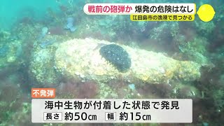 「潜水調査中に不発弾らしきもの発見」と通報　“戦前の対戦迫撃砲」か　海上自衛隊が回収　爆発の危険はナシ　広島・江田島市の漁港で発見