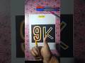 9 K with neon drawing | #art #shorts #drawing