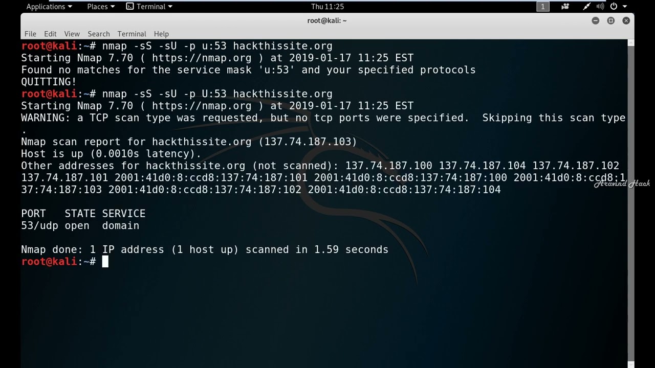 How To Perform Scan For Dns Using Nmap In Kali Linux - YouTube