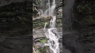 Bheemeshwara temple \u0026 waterfalls | ಭೀಮೇಶ್ವರ | Bhatkal - Jog falls Road 💚 #temple #waterfalls #nature