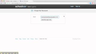 Schoology: forgot your password?
