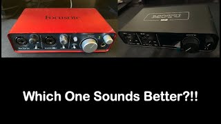 Motu M2 vs Focusrite Scarlett 2i2 (1st Gen) Sound Comparison Only