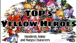 Manga Clash | TOP 5 Yellow Heroes