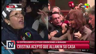 #AmericaNoticias en la marcha en el Congreso, donde se pide el desafuero de Cristina