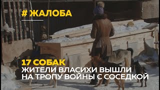 «Вонь и лай»: жительница барнаульского посёлка держит 17 собак в частном доме