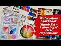 Watercolour Stamp Set Unboxing, Playtime & First Impressions! - Mina Does Art Stuff