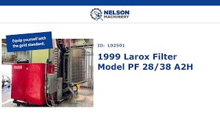 Larox PF 28/38 Filter - Filtration Cycle in Production