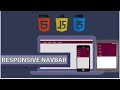 Responsive Navigation Bar with HTML CSS and JAVASCRIPT | Responsive Menu | Responsive Navbar