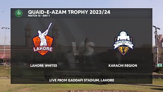 Live | Lahore Region(W) v Karachi Region (W) | Day 1 | Match 13 | Quaid-e-Azam Trophy 2023/24 | PCB