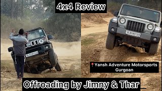 Off-Roading by Thar & Jimny I Vlog I 2024 I Review of 4x4 mode I For Fun @Treks_Travel_Trips