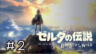 【実況】ゼルダの伝説BotW　＃２　【高い所から落下すると痛い】