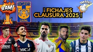 Tigres refuerzos clausura 2025 ! 🤯 altas bajas y rumores más recientes de los Tigres