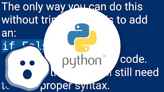 How to comment out a block of code in Python