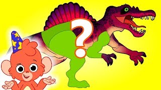Learn Dinosaur names | Spinosaurus Turn and Learn | jurassic dinosaurs cartoon videos for kids