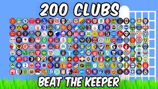 200 Clubs Beat The Keeper Tournament - Algodoo Marble Race