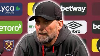 'I spoke with Salah in the dressing room! IT'S DONE FOR ME!' | Jurgen Klopp | West Ham 2-2 Liverpool
