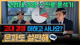 고대 경영 뭐하고 사나요? 고경 진로를 분석해보자 Ep. 21. 문과도 살만해! 문살만!!